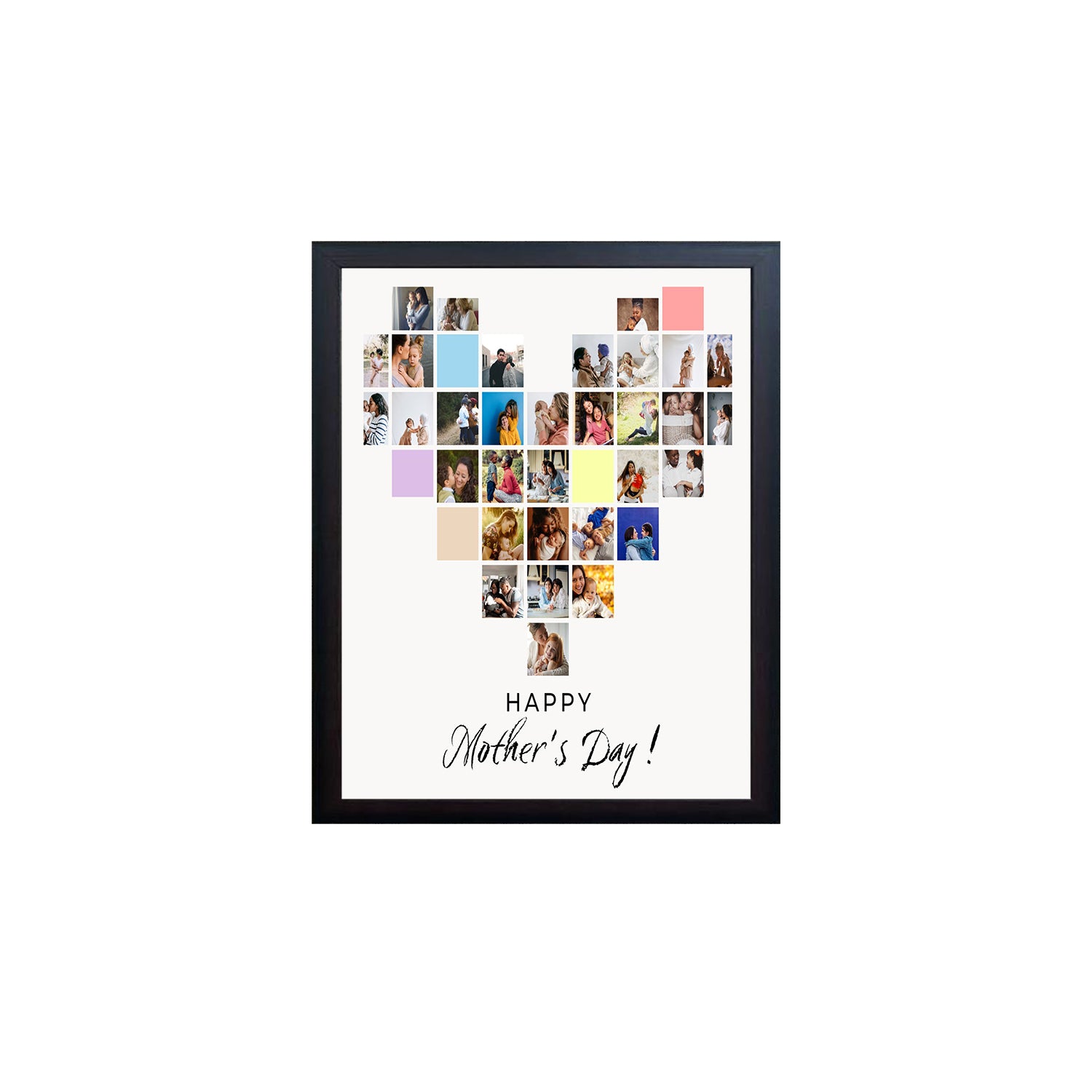 Happy Mothers Days Custom Design Photo Frame 1 Pc ( photo and text is Customizable )