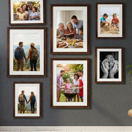 7 pc family pics frame set