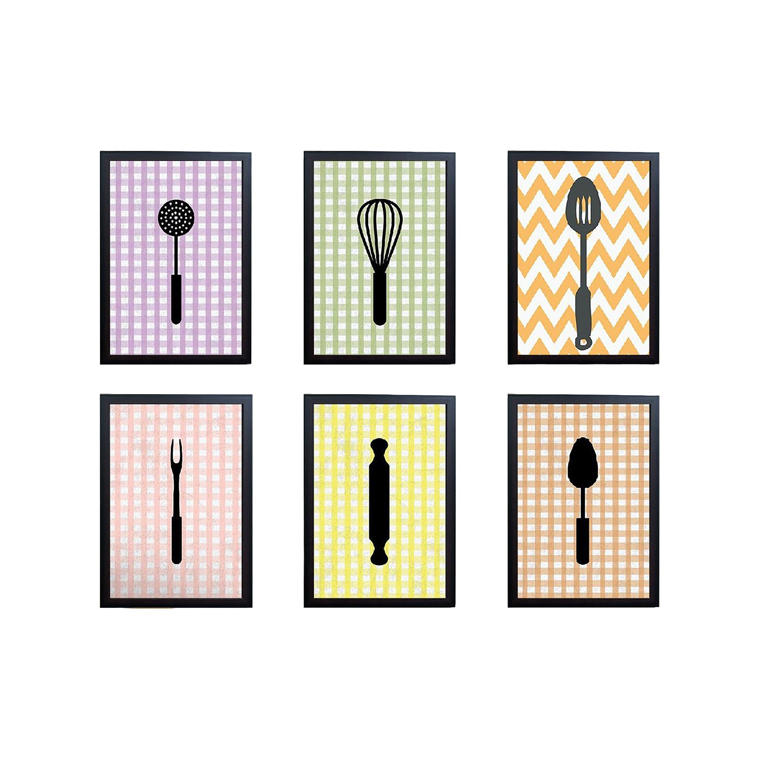 6 PCS Kitchen Photo Wall Decoration Frames