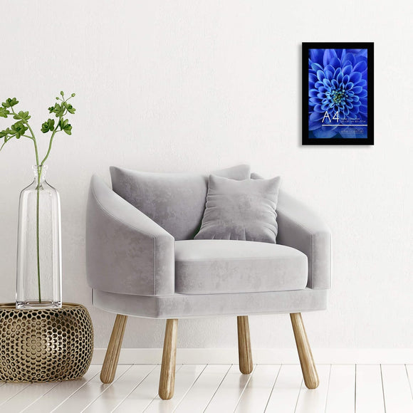 Custom Picture Frame with glass - Thin Border Picture Frame for Wall Display - Hanging Hardware Included