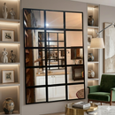 15 Pcs Grid Mirror Wall Decor with PVC Border – DIY Hanging Mirror Frame-3