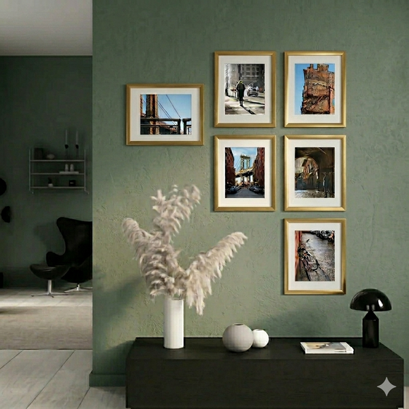 10x14" 6 pack of Frames Collage, With Border 8x10" for Family/ Wedding Pictures