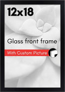 Custom Picture Frame with glass - Thin Border Picture Frame for Wall Display - Hanging Hardware Included-2