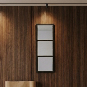 Joined Grid Mirror set - Hanging 3 Mirror Frame - 3 feet