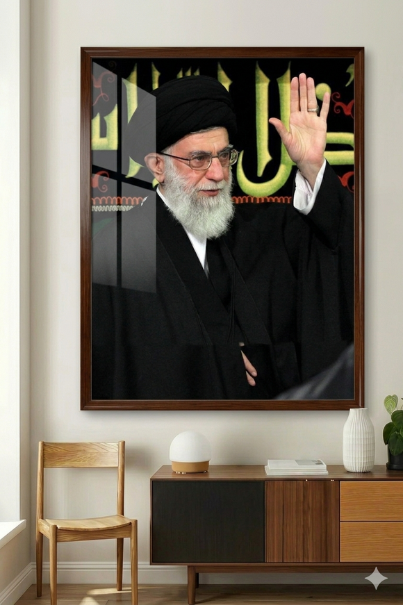 Ali Khamenei Frame for Home, Office Living Room Bedroom Decor, Single Photo frame Iran Leader