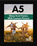 Custom Picture Frame with glass - Thin Border Picture Frame for Wall Display - Hanging Hardware Included-1