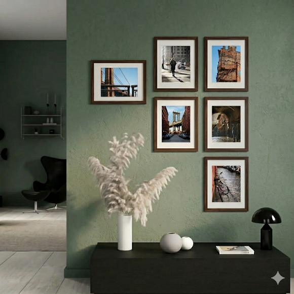 10x14" 6 pack of Frames Collage, With Border 8x10" for Family/ Wedding Pictures