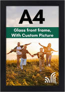 Custom Picture Frame with glass - Thin Border Picture Frame for Wall Display - Hanging Hardware Included-2