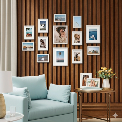 15 Pack Picture Frames Collage Wall Decor for Mounting, Gallery Frame Set for Family, Multi Sizes Including 3pcs 8x10, 6pcs 5x7, 6pcs 4x6 - 0
