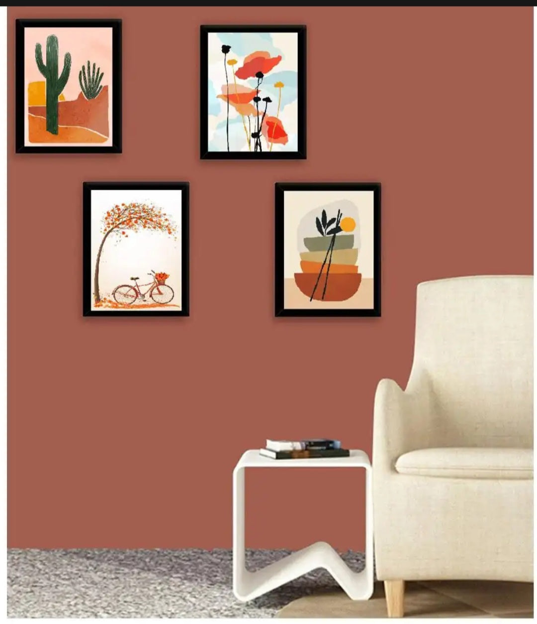 4 pcs Abstract Frame set