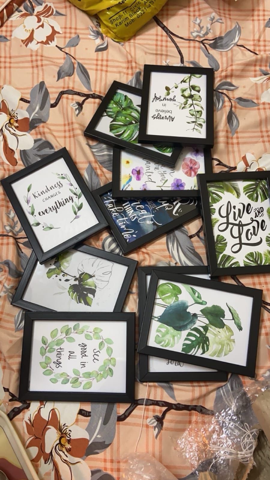 10 pcs 5x7 inch Abstract Frames set