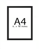 Black custom collage frame with 8x12 inch white mat for personalized decor. - Custom Collage Wall Frame Set – Personalized Gallery Decor - 4x4" / Black - Frame World