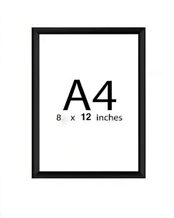 Black custom collage frame with 8x12 inch white mat for personalized decor. - Custom Collage Wall Frame Set – Personalized Gallery Decor - 4x4" / Black - Frame World