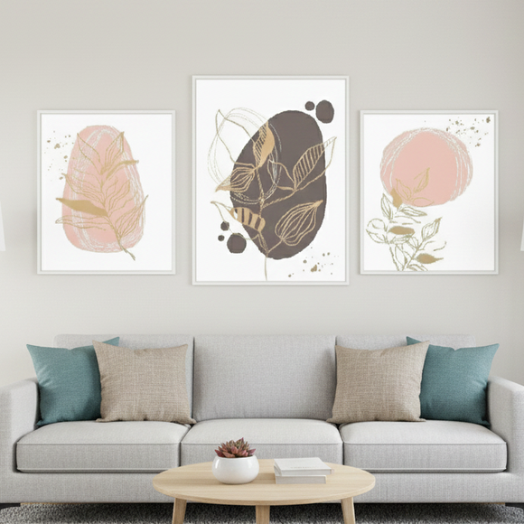 abstract art frame set