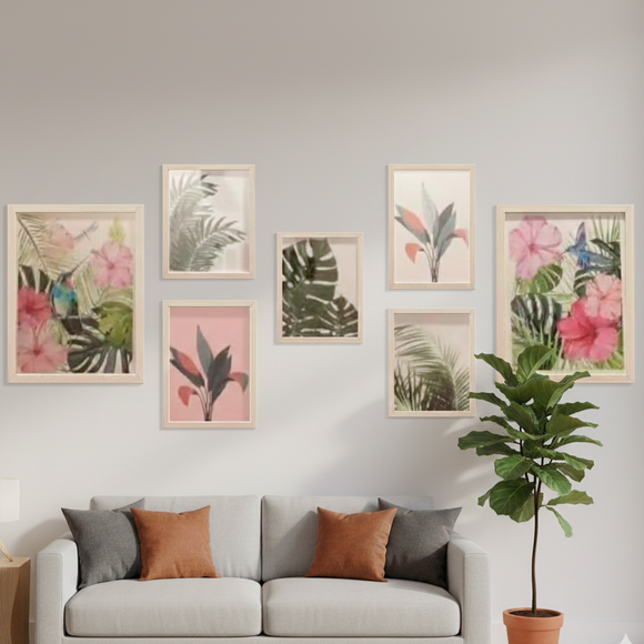 abstract floral frames