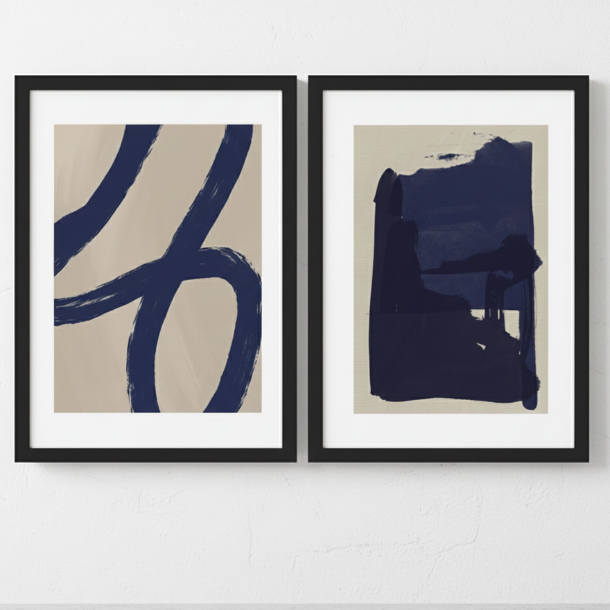 Set of 2 Abstract Art Frame set | Frame World