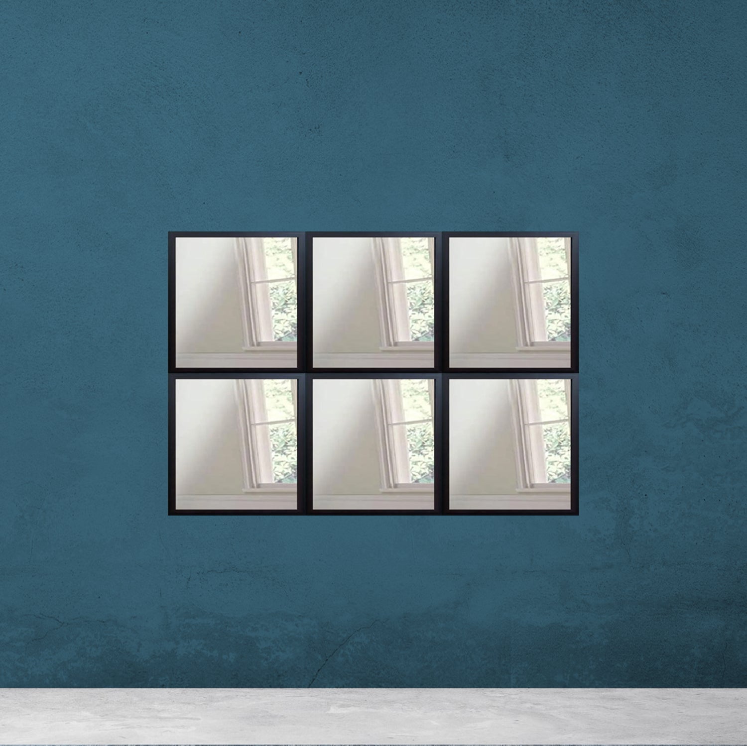 Grid Mirror for Home Decor, PVC Border Mirror frames , DIY Hanging Mirror