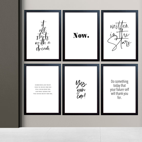 Business Strategy Quotes Set of 6 frames