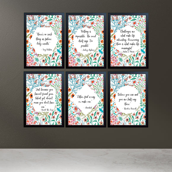 6 Pcs Business / Work Motivation Quotes