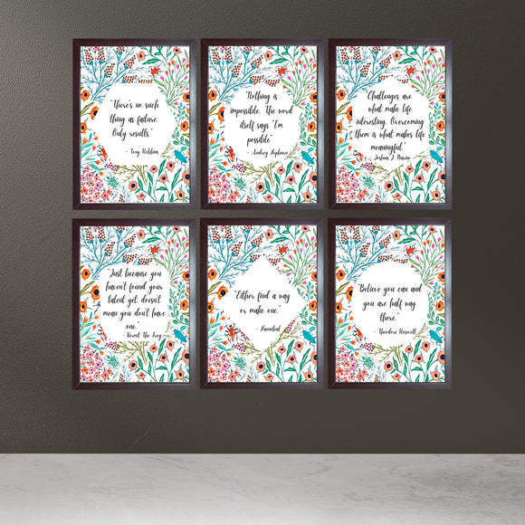 6 Pcs Business / Work Motivation Quotes