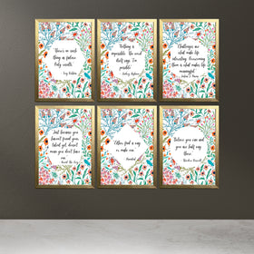 Buy gold 6 Pcs Business / Work Motivation Quotes