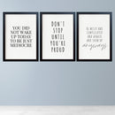 Motivational Quotes About Success For House & Office Decor Set of 3 Frames-5