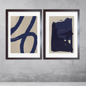 Set of 2 Abstract Art Frame set - 0