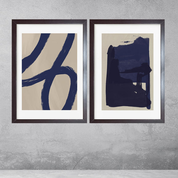 Set of 2 Abstract Art Frame set