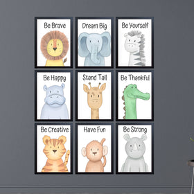 9 Pcs Kids Room Decor/ Nursery Wall Set