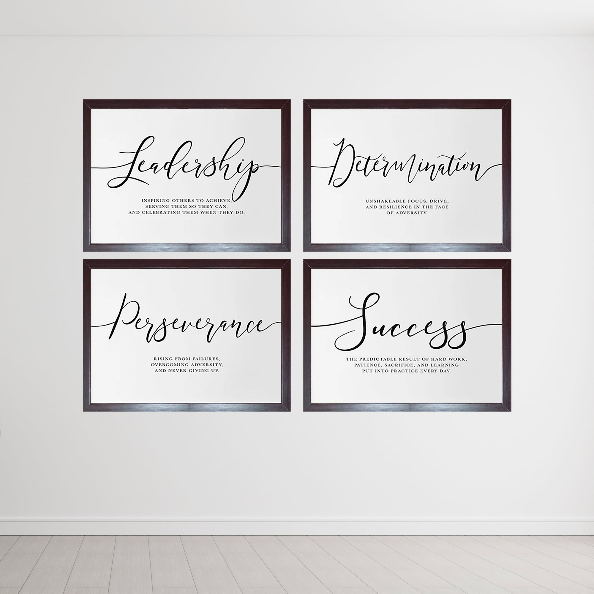 Buy brown Work Self Motivation Quotes For Home &amp; Office Set of 4
