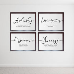 Work Self Motivation Quotes For Home & Office Set of 4 - 0