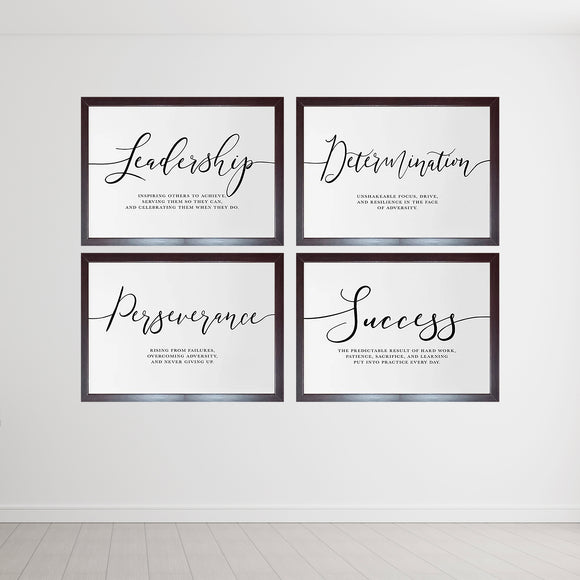 Work Self Motivation Quotes For Home & Office Set of 4
