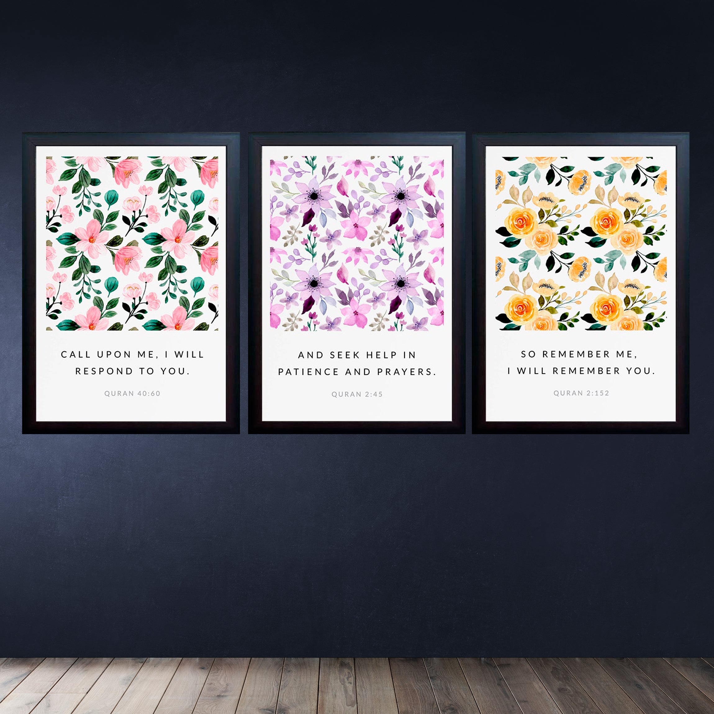 Set of 3 Islamic Frames