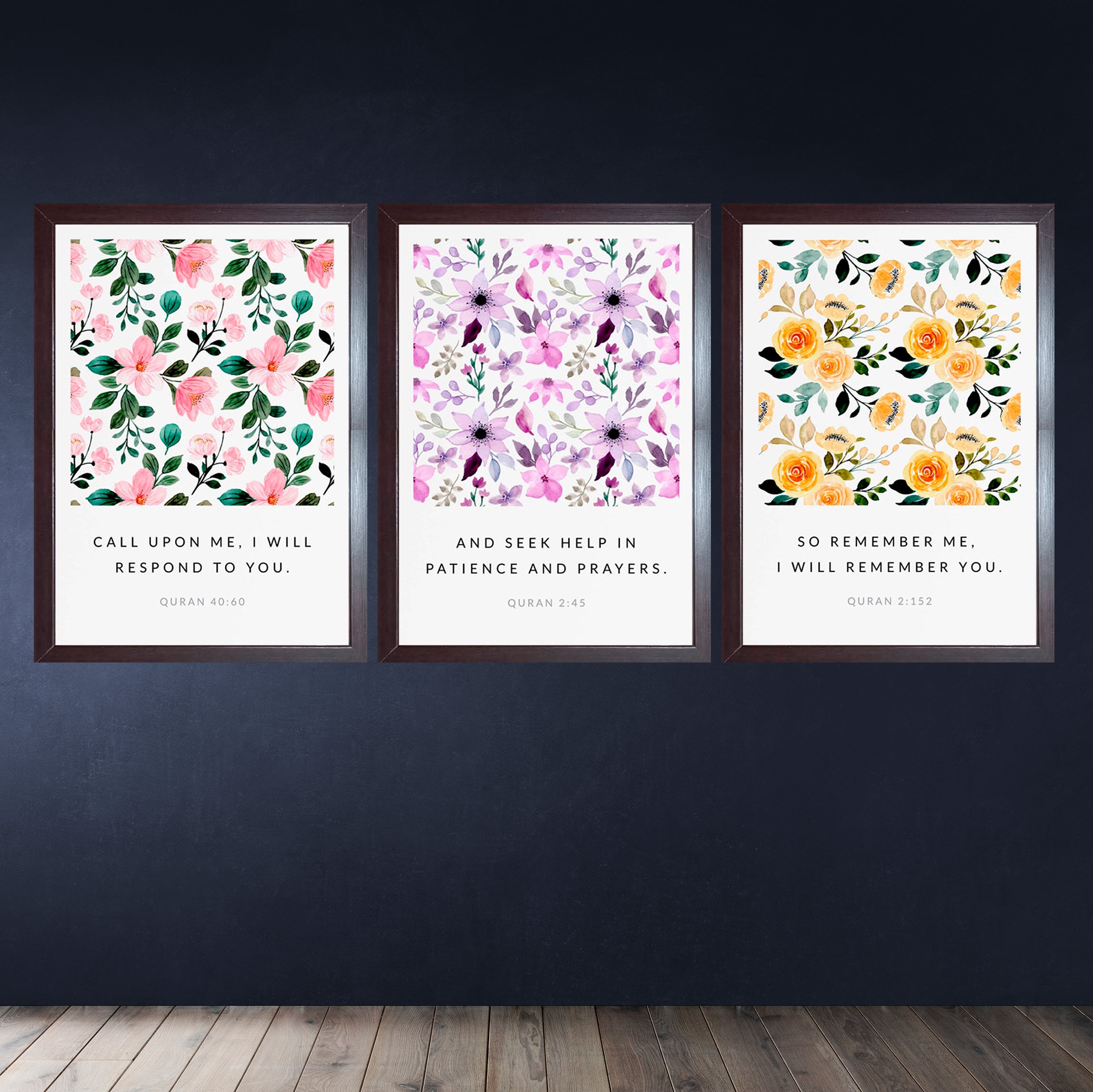 Buy brown Set of 3 Islamic Frames