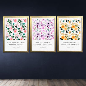 Buy gold Set of 3 Islamic Frames