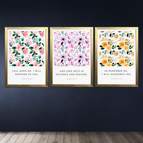Set of 3 Islamic Frames