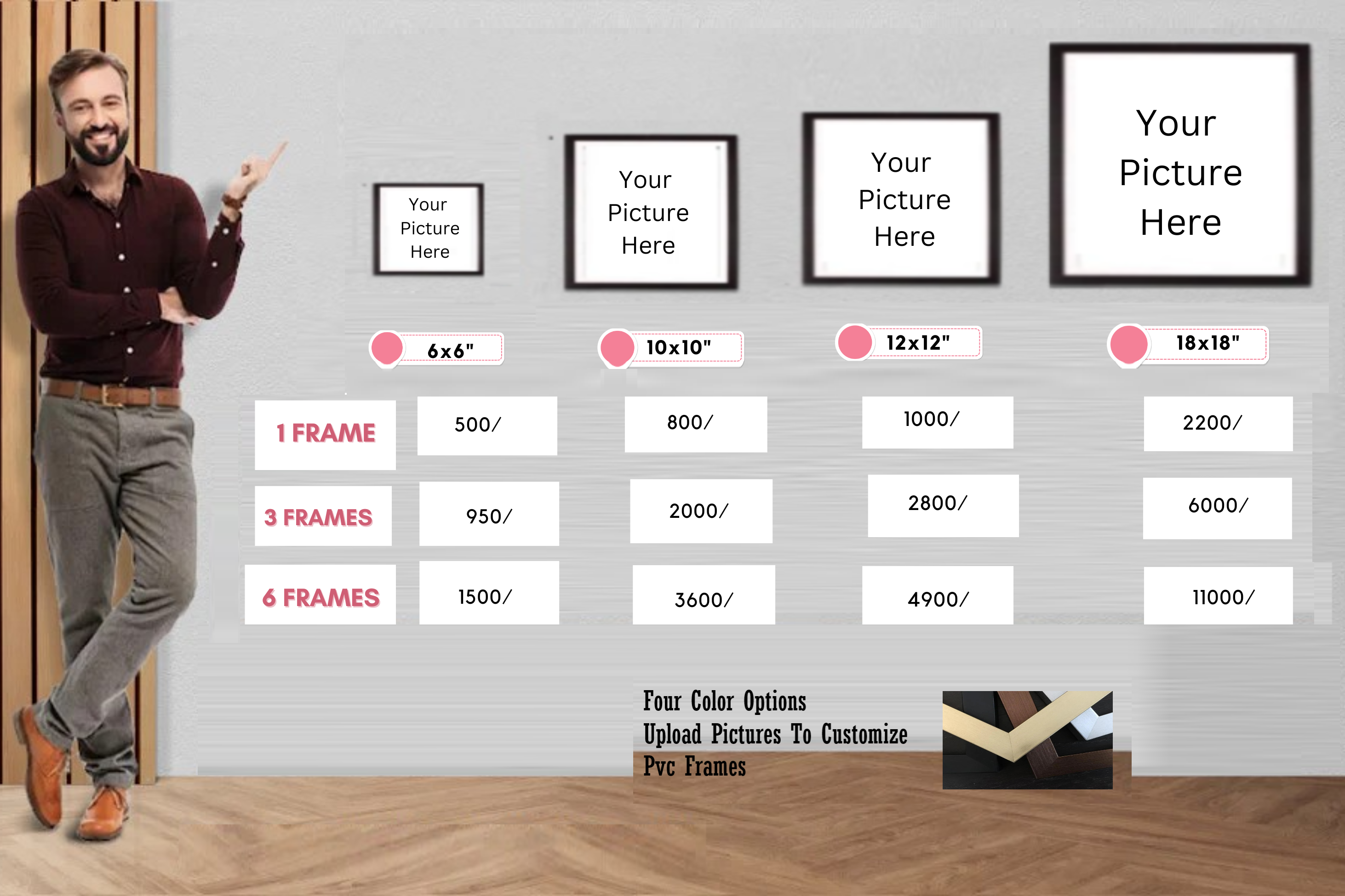 Make Your Own Collage (Square)  - Get Customised Frame with Picture