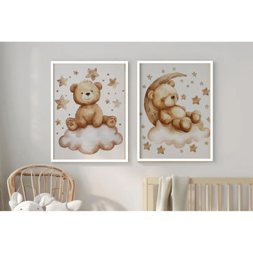 Sweet Dreams Kids Photo Frames - Nursery Decor Set