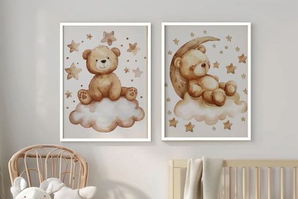 Sweet Dreams Kids Photo Frames - Nursery Decor Set
