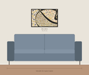 Single Gold Black Abstract Wall Frame 20x30", Ottoman Tughra Islamic Calligraphy, Sultan Suleiman Loop frame-2