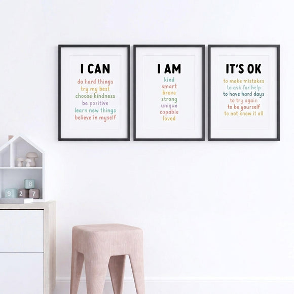 kids affirmation frame