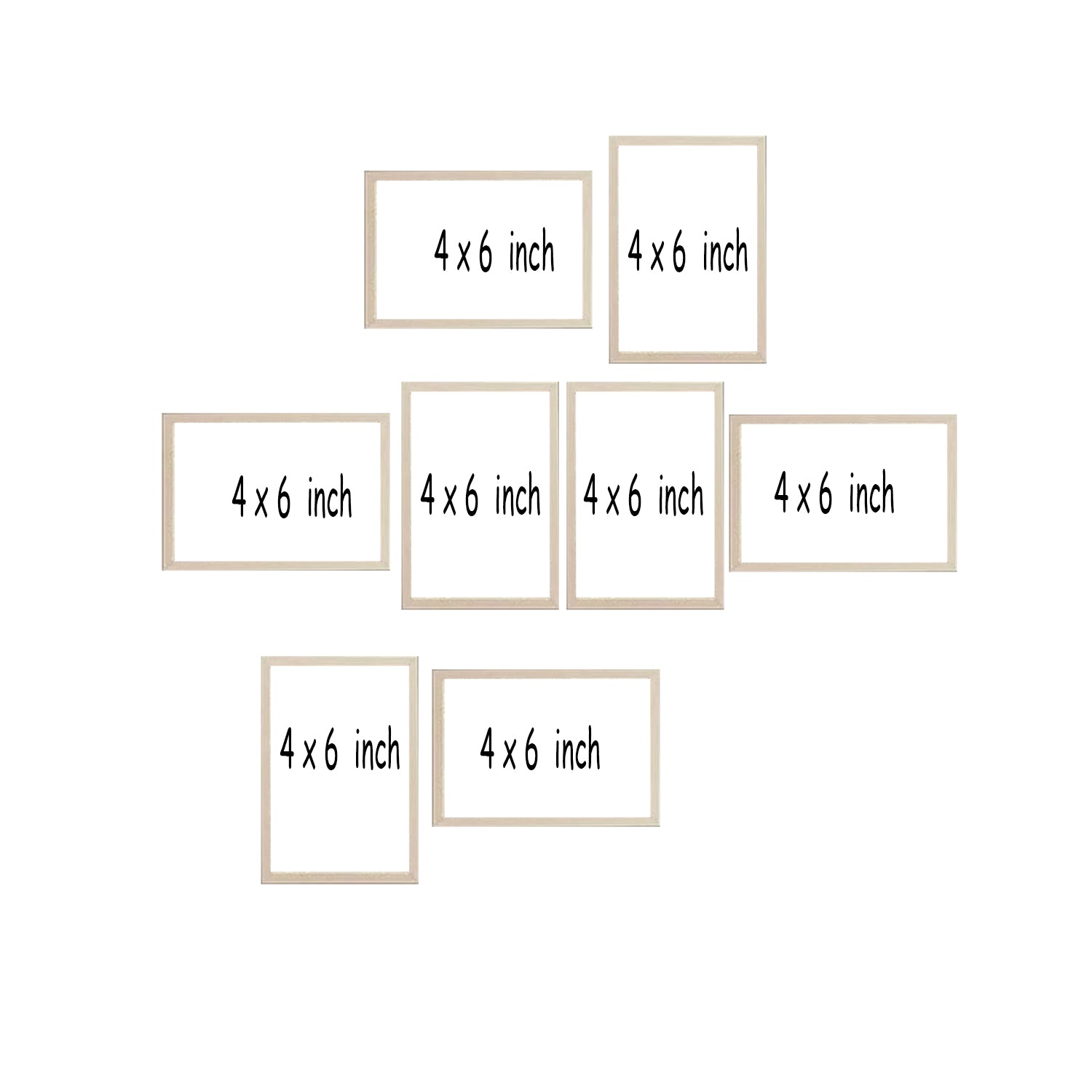 Set of 8 Picture Frames For Wall Decor