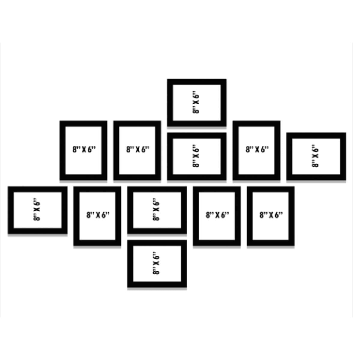 Set of 12 6x8" Modern Collage Picture Frame for Living Room