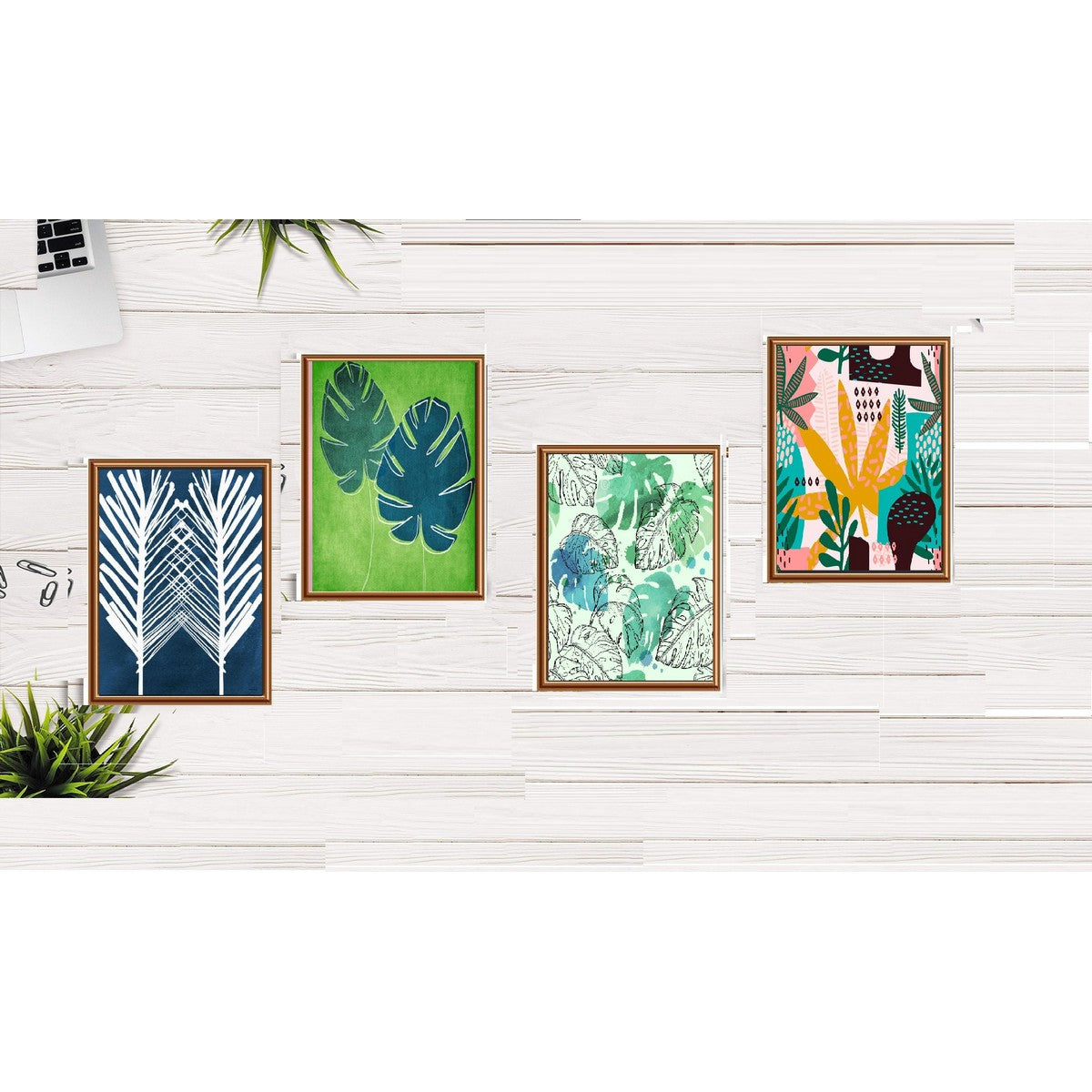 Set of 4 Abstract Art Wall Frame