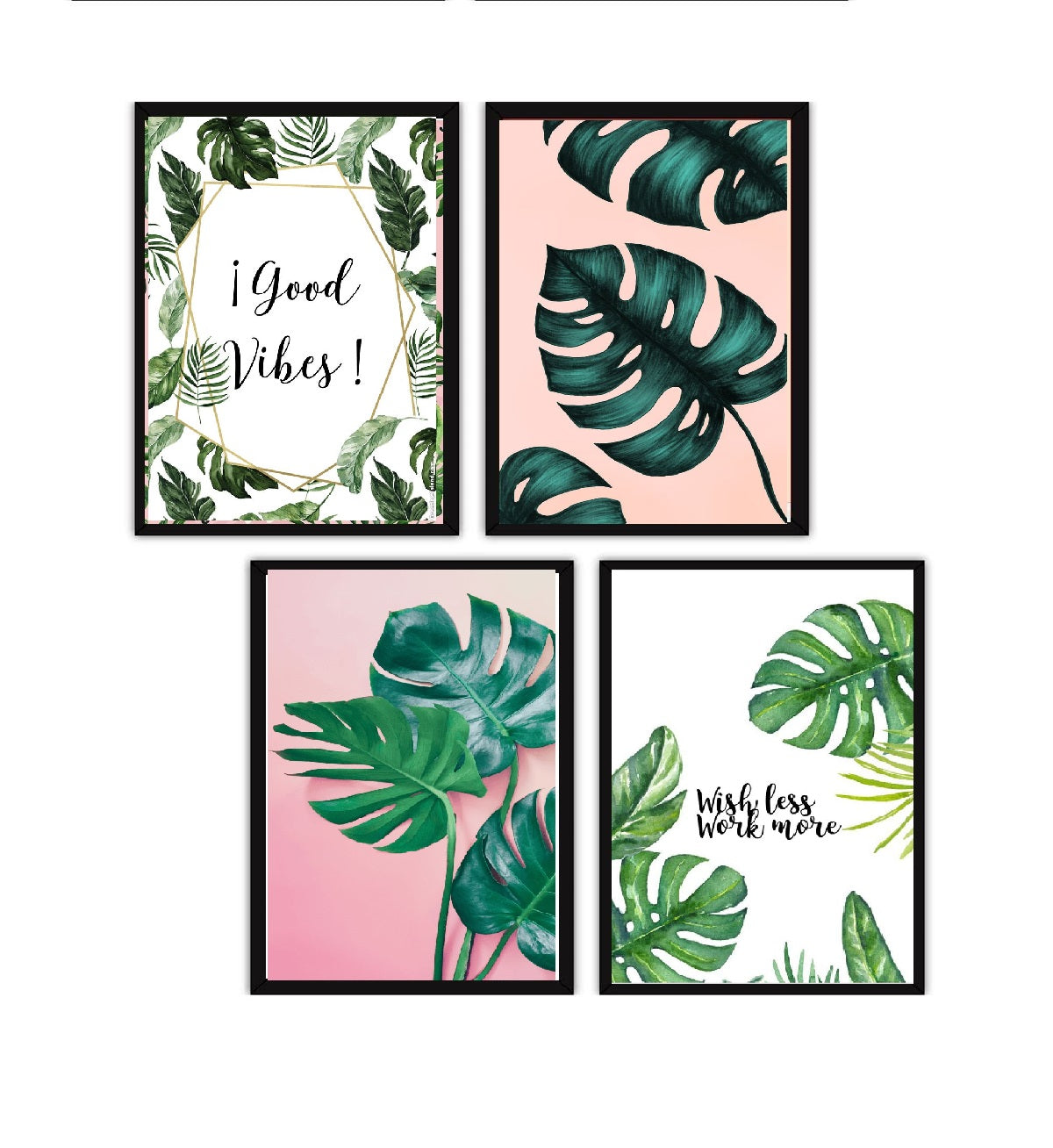 Pack of 4 Makeup Vanity Frames Photo Salon Wall Decor